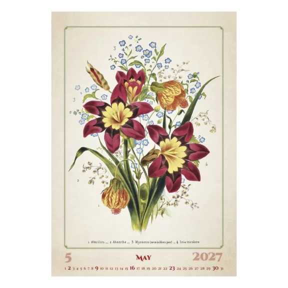 Falinaptár TOPTIMER T092 315x450mm álló Herbárium 2027 Falinaptár TOPTIMER T092 315x450mm álló Herbárium 2027