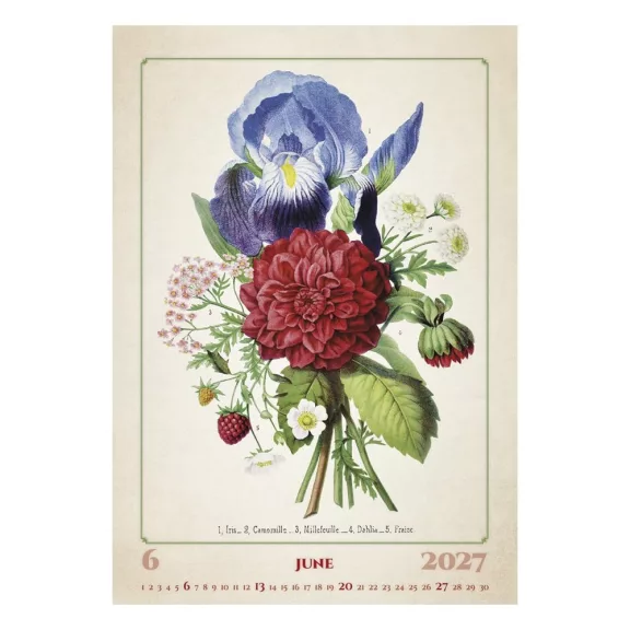 Falinaptár TOPTIMER T092 315x450mm álló Herbárium 2027 Falinaptár TOPTIMER T092 315x450mm álló Herbárium 2027