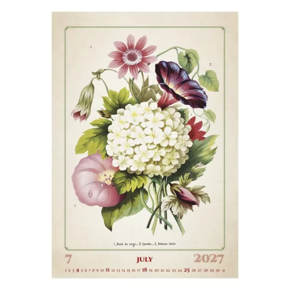 Falinaptár TOPTIMER T092 315x450mm álló Herbárium 2027 Falinaptár TOPTIMER T092 315x450mm álló Herbárium 2027
