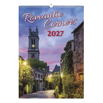   Falinaptár TOPTIMER T092 315x450mm álló Romantic corners 2027