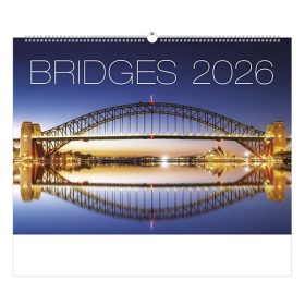 Falinaptár TOPTIMER T092 450x315mm fekvő Bridges 2026.