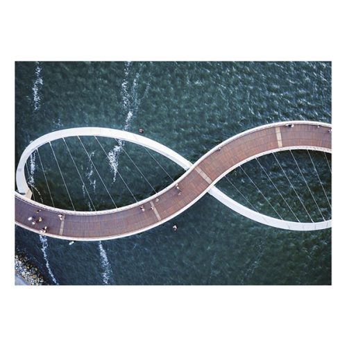 Falinaptár TOPTIMER T092 450x315mm fekvő Bridges 2026.