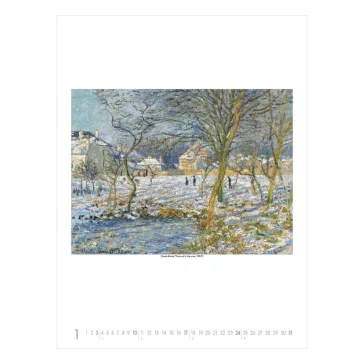 Falinaptár TOPTIMER T096 420x560mm álló Claude Monet 2027