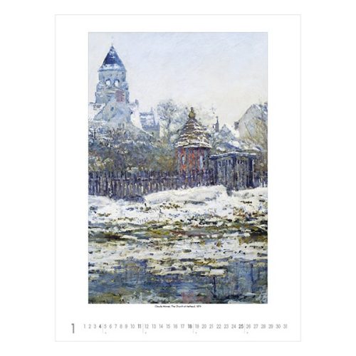Falinaptár TOPTIMER T096 420x560mm álló Claude Monet 2026.