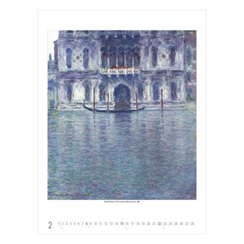 Falinaptár TOPTIMER T096 420x560mm álló Claude Monet 2026.