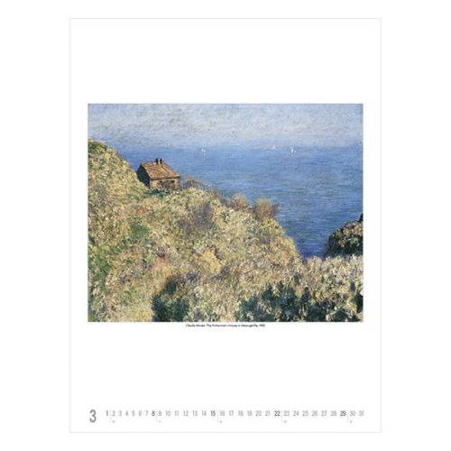 Falinaptár TOPTIMER T096 420x560mm álló Claude Monet 2026.