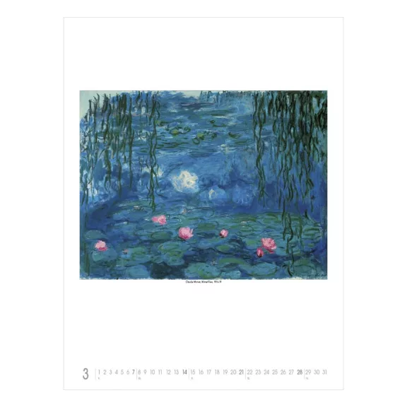 Falinaptár TOPTIMER T096 420x560mm álló Claude Monet 2027 Falinaptár TOPTIMER T096 420x560mm álló Claude Monet 2027