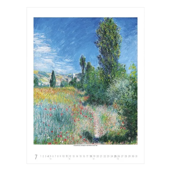 Falinaptár TOPTIMER T096 420x560mm álló Claude Monet 2027 Falinaptár TOPTIMER T096 420x560mm álló Claude Monet 2027