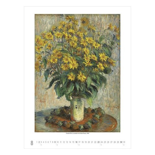 Falinaptár TOPTIMER T096 420x560mm álló Claude Monet 2026.