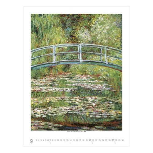 Falinaptár TOPTIMER T096 420x560mm álló Claude Monet 2026.