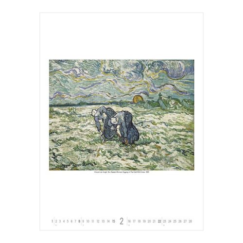 Falinaptár TOPTIMER T096 420x560mm álló Vincent Van Gogh 2026.