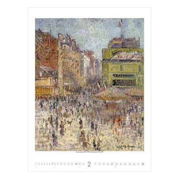   Falinaptár TOPTIMER T096 420x560mm álló Impresszionisták 2027