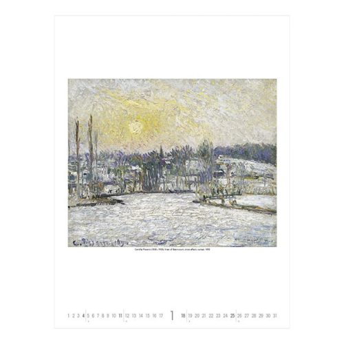 Falinaptár TOPTIMER T096 420x560mm álló Gardens impressionism 2026.