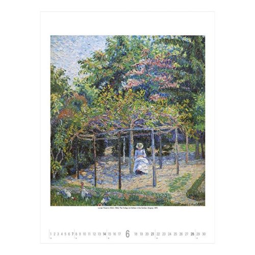 Falinaptár TOPTIMER T096 420x560mm álló Gardens impressionism 2026.