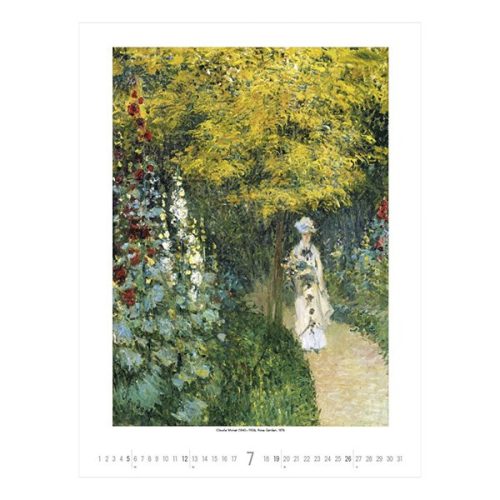 Falinaptár TOPTIMER T096 420x560mm álló Gardens impressionism 2026.