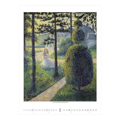 Falinaptár TOPTIMER T096 420x560mm álló Gardens impressionism 2026.