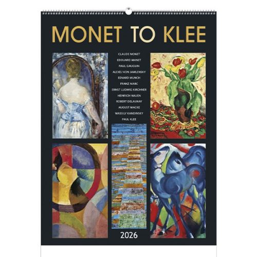 Falinaptár TOPTIMER T096 420x560mm álló Monet to Klee 2026.
