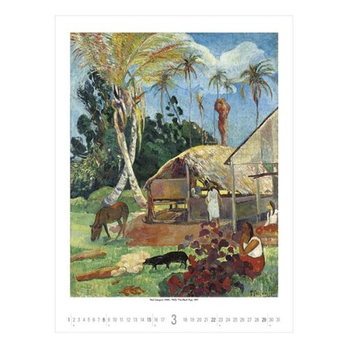 Falinaptár TOPTIMER T096 420x560mm álló Monet to Klee 2026.