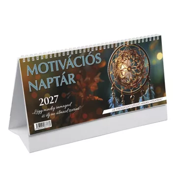   Asztali naptár képes TOPTIMER T059 álló fehér lapos Motivációs 2027