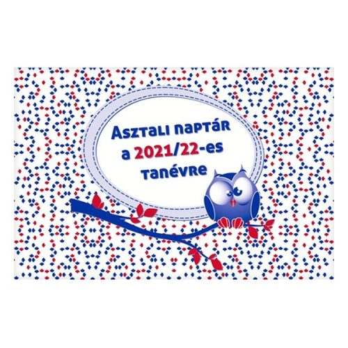 Asztali naptár tanévhez igazodó REALSYSTEM álló 2025-2026