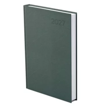 Határidőnapló A/5 napi zöld műbőr 2027