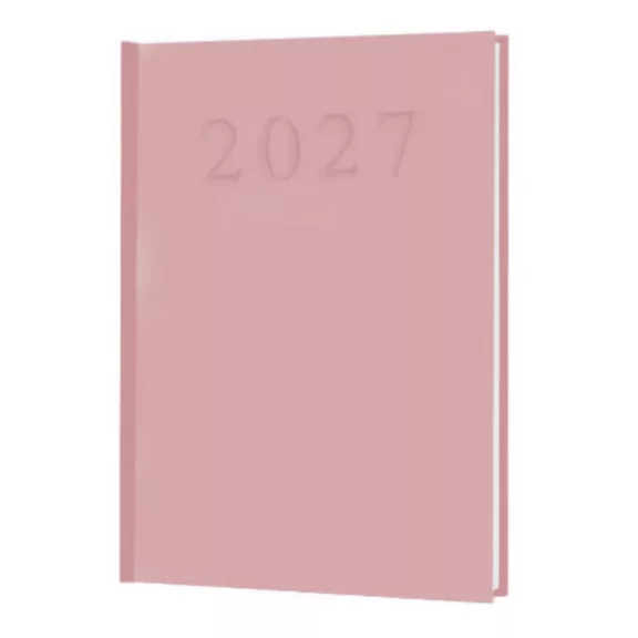 Határidőnapló A/5 napi rózsaszín műbőr 2027 Határidőnapló A/5 napi rózsaszín műbőr 2027