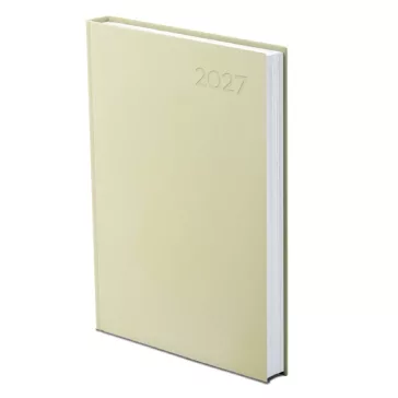 Határidőnapló A/5 napi bézs műbőr 2027