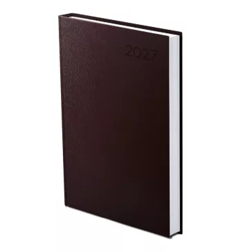 Határidőnapló VECTRALINE B/5 heti barna műbőr 2027