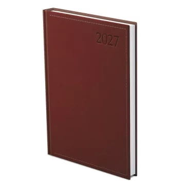   Határidőnapló TOPTIMER Traditional T020 B/5 napi fehér lapos bordó 2027