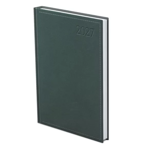 Határidőnapló TOPTIMER Traditional T022 B/6 napi fehér lapos zöld 2027 Határidőnapló TOPTIMER Traditional T022 B/6 napi fehér lapos zöld 2027