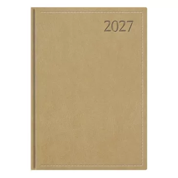   Határidőnapló TOPTIMER Traditional T022 B/6 napi fehér lapos bézs 2027