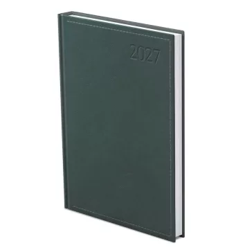   Határidőnapló TOPTIMER Traditional T015 A/5 heti fehér lapos zöld 2027