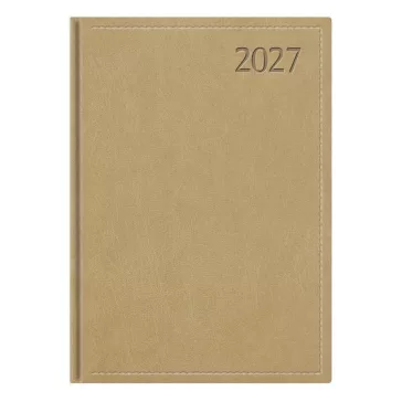   Határidőnapló TOPTIMER Traditional T015 A/5 heti fehér lapos bézs 2027