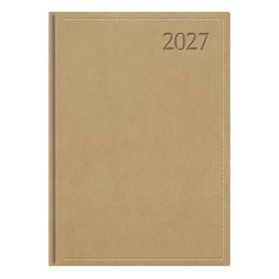 Határidőnapló TOPTIMER Traditional T015 A/5 heti fehér lapos bézs 2027