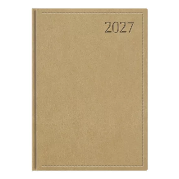 Határidőnapló TOPTIMER Traditional T012 B/6 heti fehér lapos bézs 2027