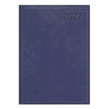   Határidőnapló TOPTIMER Traditional T021 A/5 napi fehér lapos kék 2027