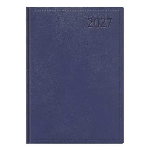 Határidőnapló TOPTIMER Traditional T021 A/5 napi fehér lapos kék 2027 Határidőnapló TOPTIMER Traditional T021 A/5 napi fehér lapos kék 2027