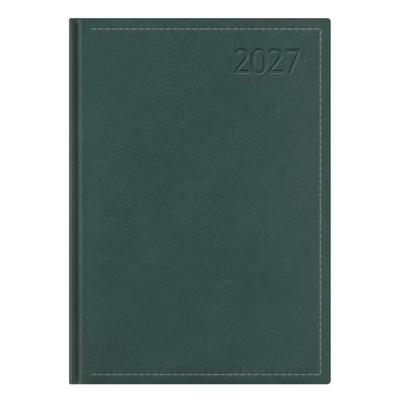Határidőnapló TOPTIMER Traditional T021 A/5 napi fehér lapos zöld 2027 Határidőnapló TOPTIMER Traditional T021 A/5 napi fehér lapos zöld 2027