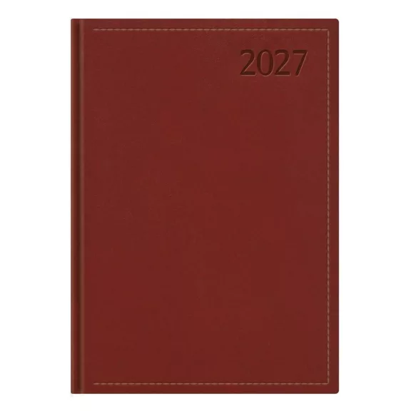 Határidőnapló TOPTIMER Traditional T021 A/5 napi fehér lapos bordó 2027 Határidőnapló TOPTIMER Traditional T021 A/5 napi fehér lapos bordó 2027