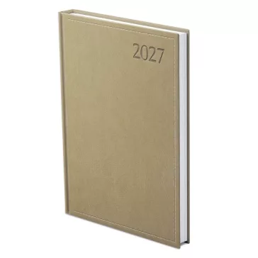   Határidőnapló TOPTIMER Traditional T021 A/5 napi fehér lapos bézs 2027