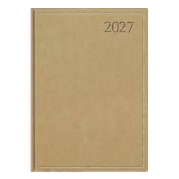   Határidőnapló TOPTIMER Traditional T021 A/5 napi fehér lapos bézs 2027