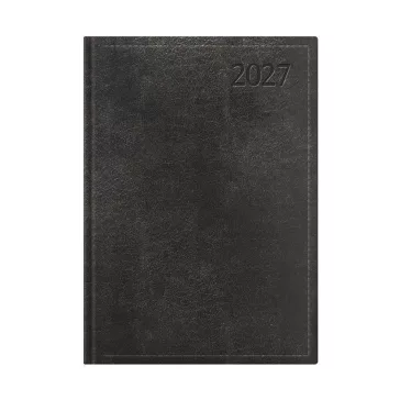   Határidőnapló TOPTIMER Traditional T011 B/5 heti fehér lapos fekete 2027