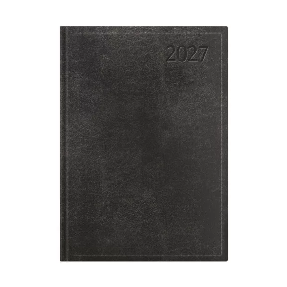 Határidőnapló TOPTIMER Traditional T011 B/5 heti fehér lapos fekete 2027