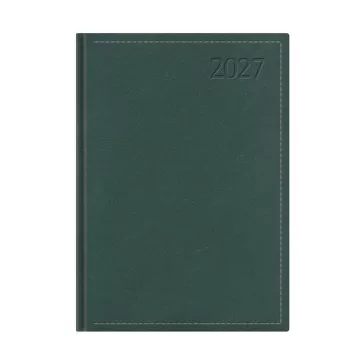   Határidőnapló TOPTIMER Traditional T011 B/5 heti fehér lapos zöld 2027