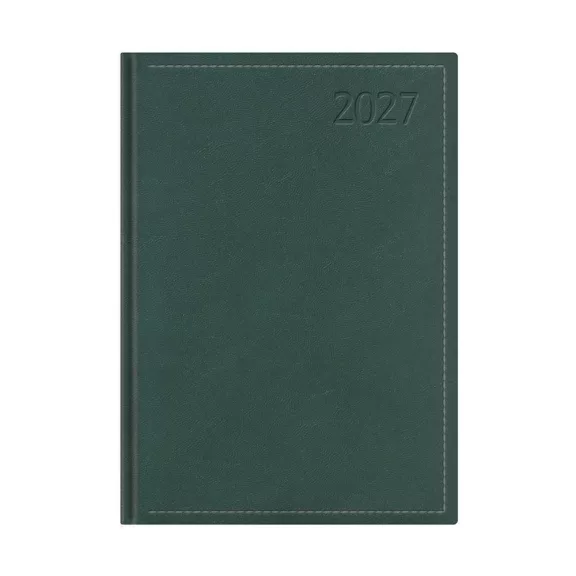 Határidőnapló TOPTIMER Traditional T011 B/5 heti fehér lapos zöld 2027