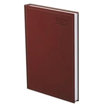   Határidőnapló TOPTIMER Traditional T011 B/5 heti fehér lapos bordó 2027