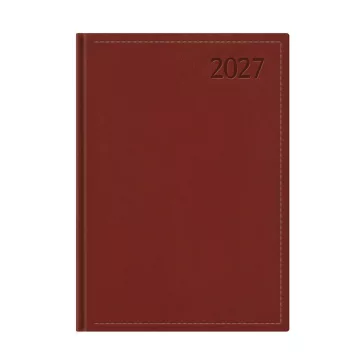   Határidőnapló TOPTIMER Traditional T011 B/5 heti fehér lapos bordó 2027
