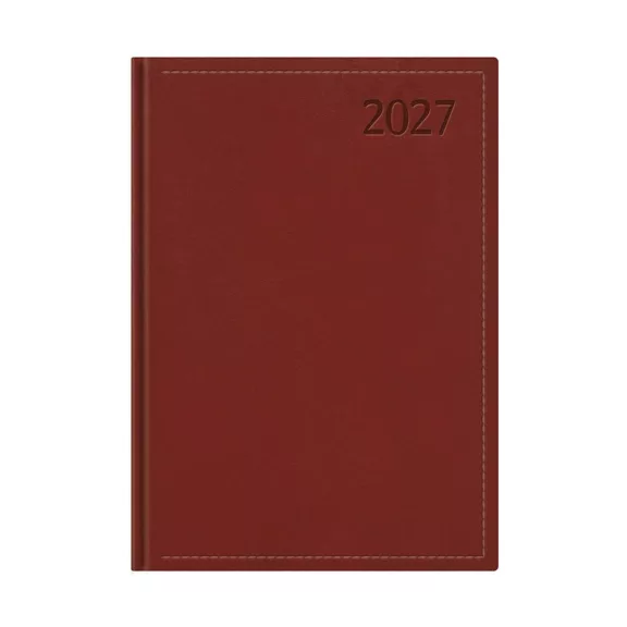 Határidőnapló TOPTIMER Traditional T011 B/5 heti fehér lapos bordó 2027 Határidőnapló TOPTIMER Traditional T011 B/5 heti fehér lapos bordó 2027