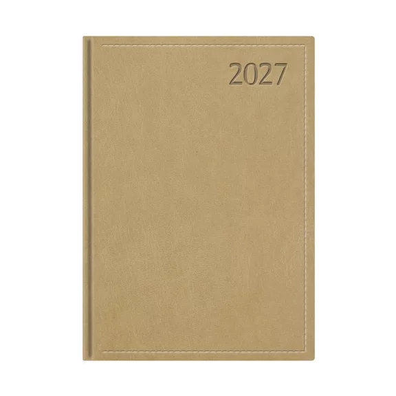 Határidőnapló TOPTIMER Traditional T011 B/5 heti fehér lapos bézs 2027