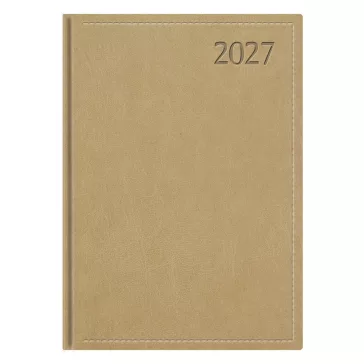   Határidőnapló TOPTIMER Traditional T010 A/4 heti fehér lapos bézs 2027
